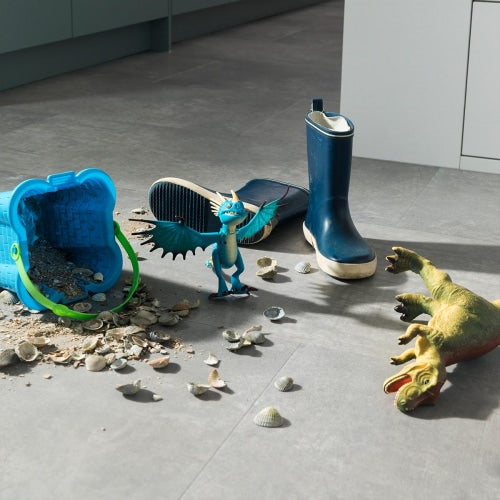 Douwes Dekker - PVC klik Flinke tegel bitterkoek 90,6x44,8 cm