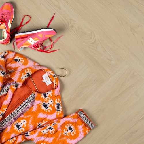 Douwes Dekker - PVC klik brede visgraat tiramisu